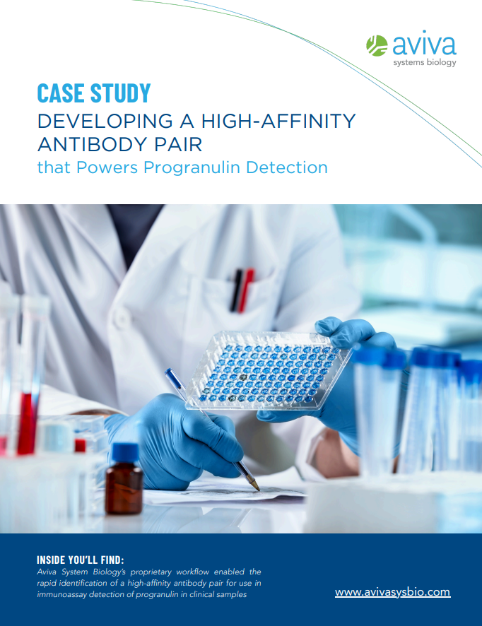 Aviva Progranulin ELISA Pair Case Study-1